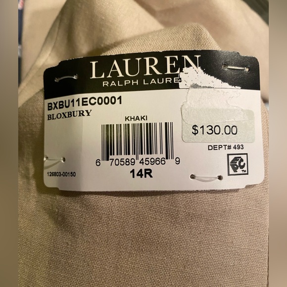 NWT Lauren Ralph Lauren Boys Classic Suit Jacket Blazer Wedding Special Occasion - Picture 9 of 9